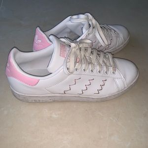 Baby pink Stan smith sneakers